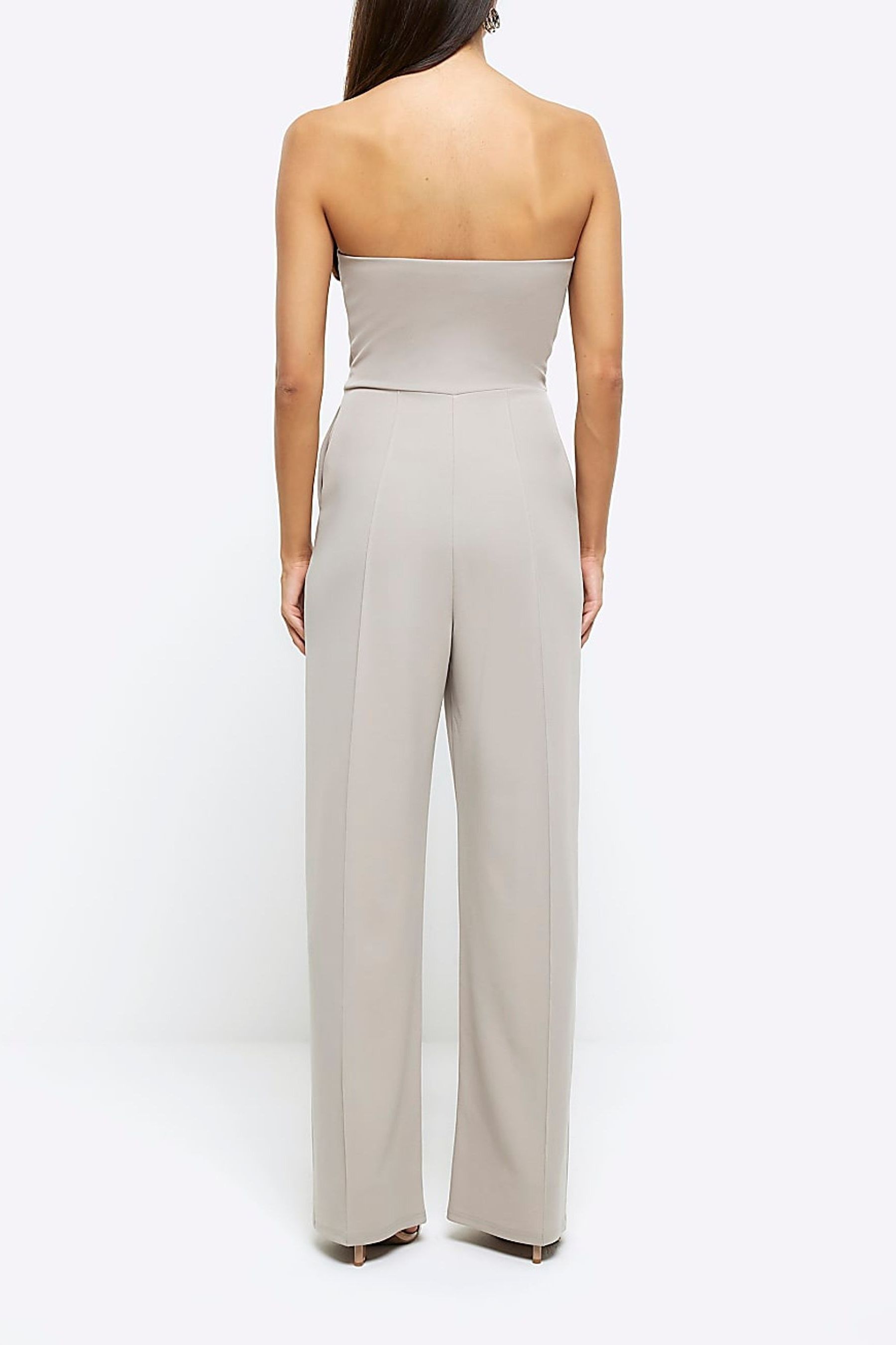 Grey bardot jumpsuit cheap