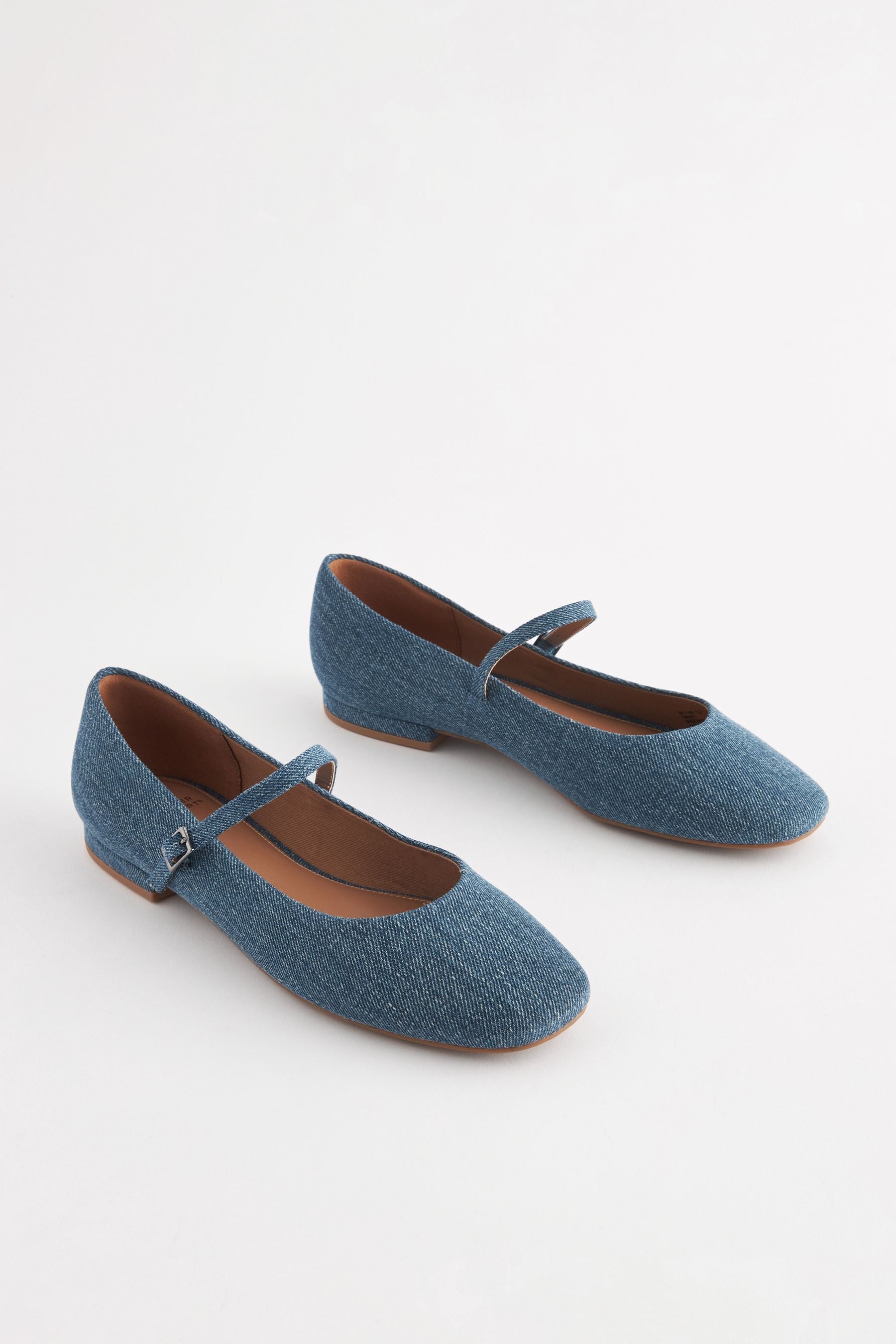 Denim mary jane shoes top