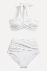 Linzi White Palma Bandeau Halter Neck High Rise Bikini - Image 3 of 5