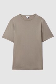 Reiss Cinder Day Mercerised Cotton Crew Neck T-Shirt - Image 2 of 5