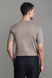 Reiss Cinder Day Mercerised Cotton Crew Neck T-Shirt - Image 5 of 5