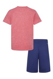 Nike Blue Dri-Fit T-Shirt And Shorts Set - Image 2 of 2
