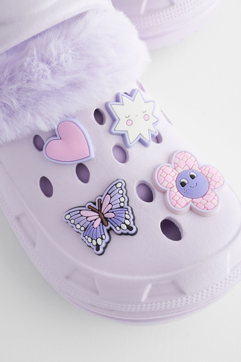 Purple Butterfly Clog Slippers - Image 7 of 8