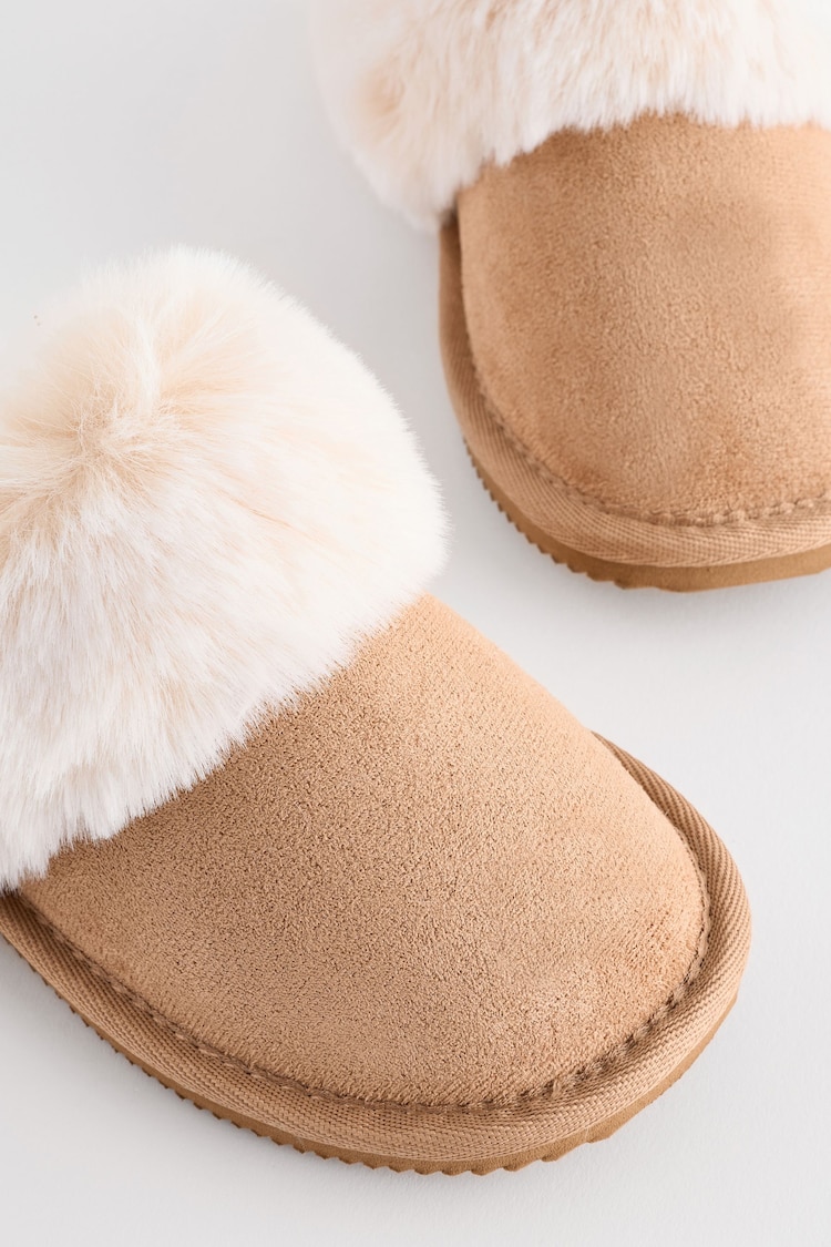 Tan Brown Mule Slippers - Image 6 of 6