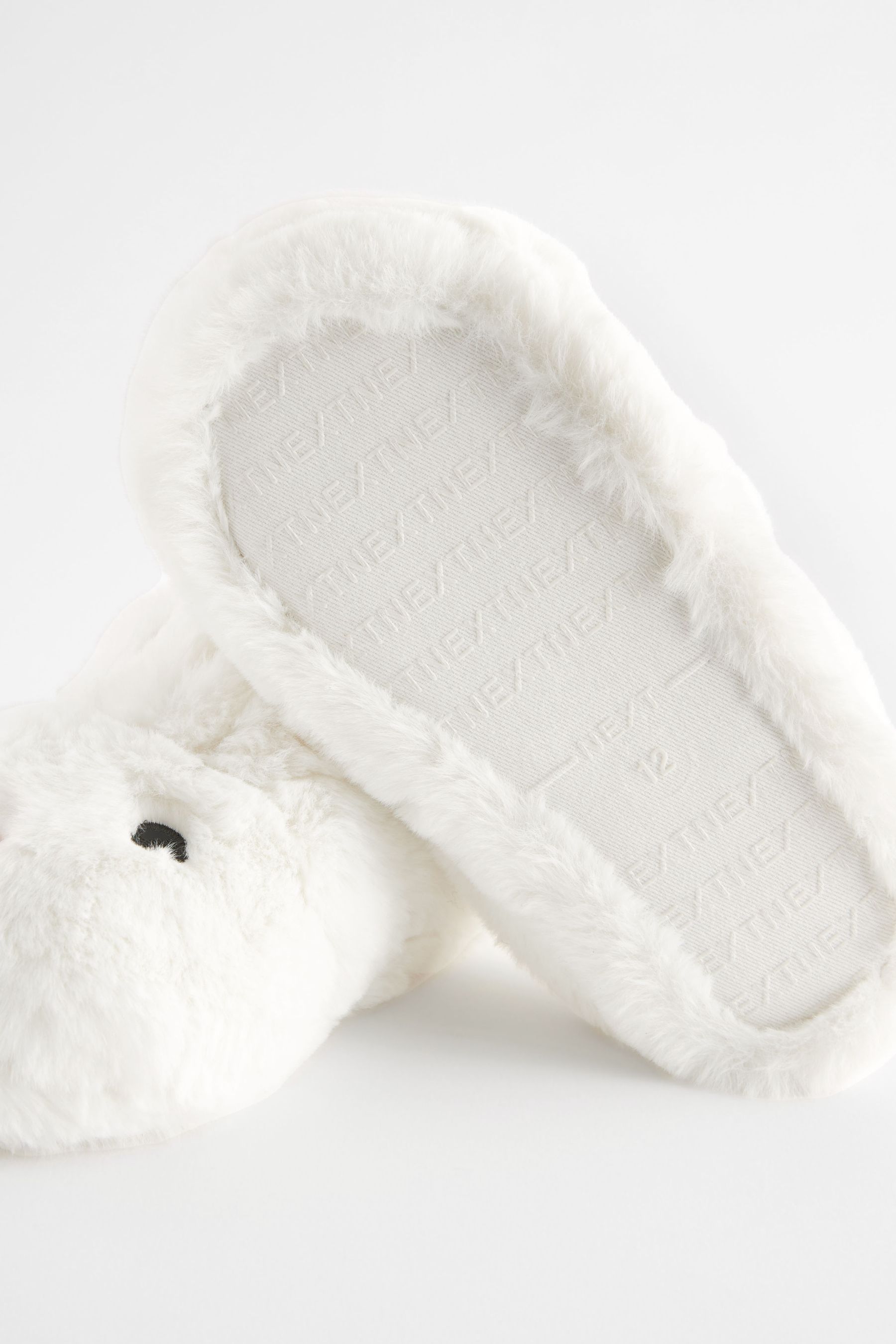 Buy White Bunny Rabbit Slippers from the Next UK online shop