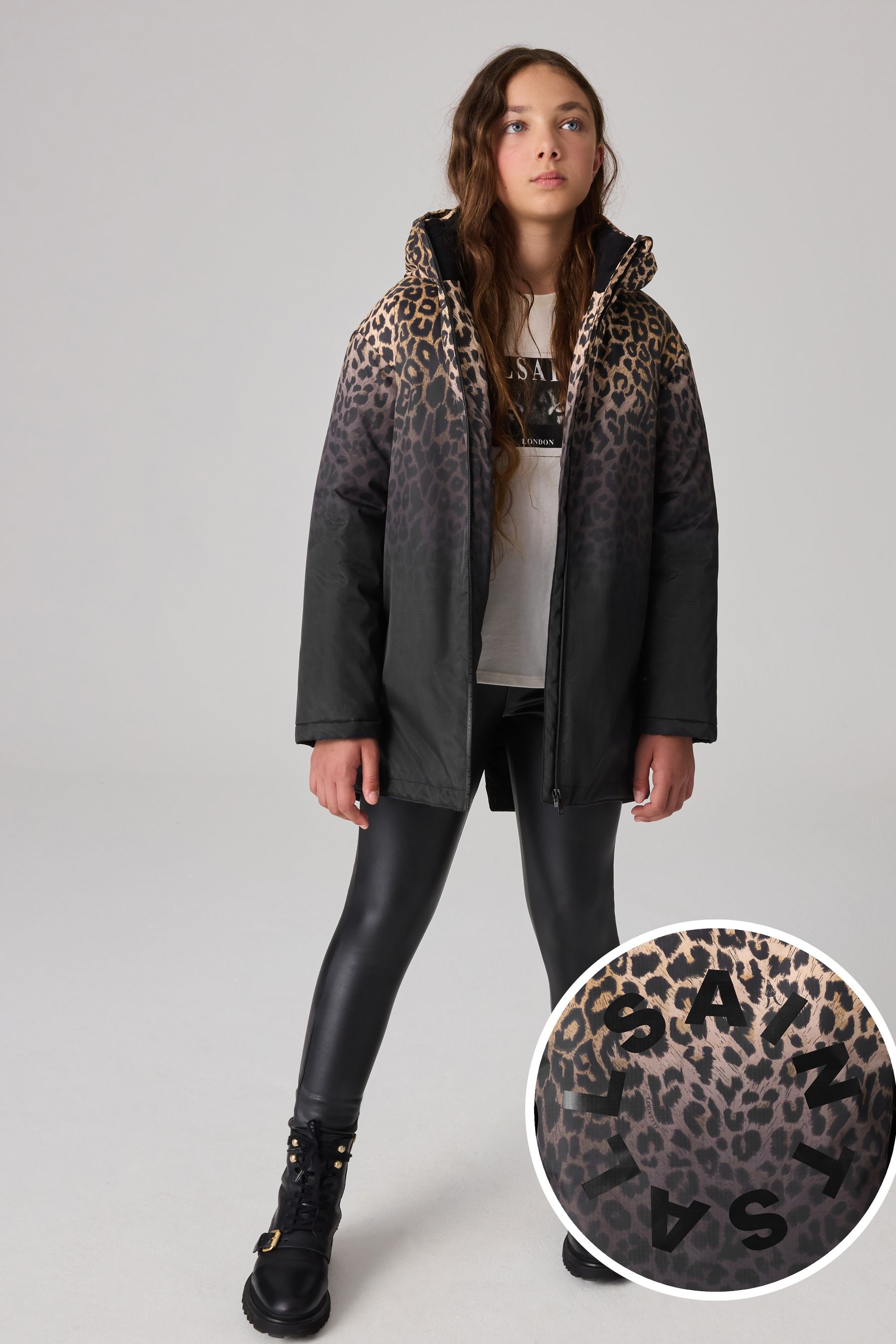 Buy smALLSAINTS Leopard Girls Coat from Next Canada