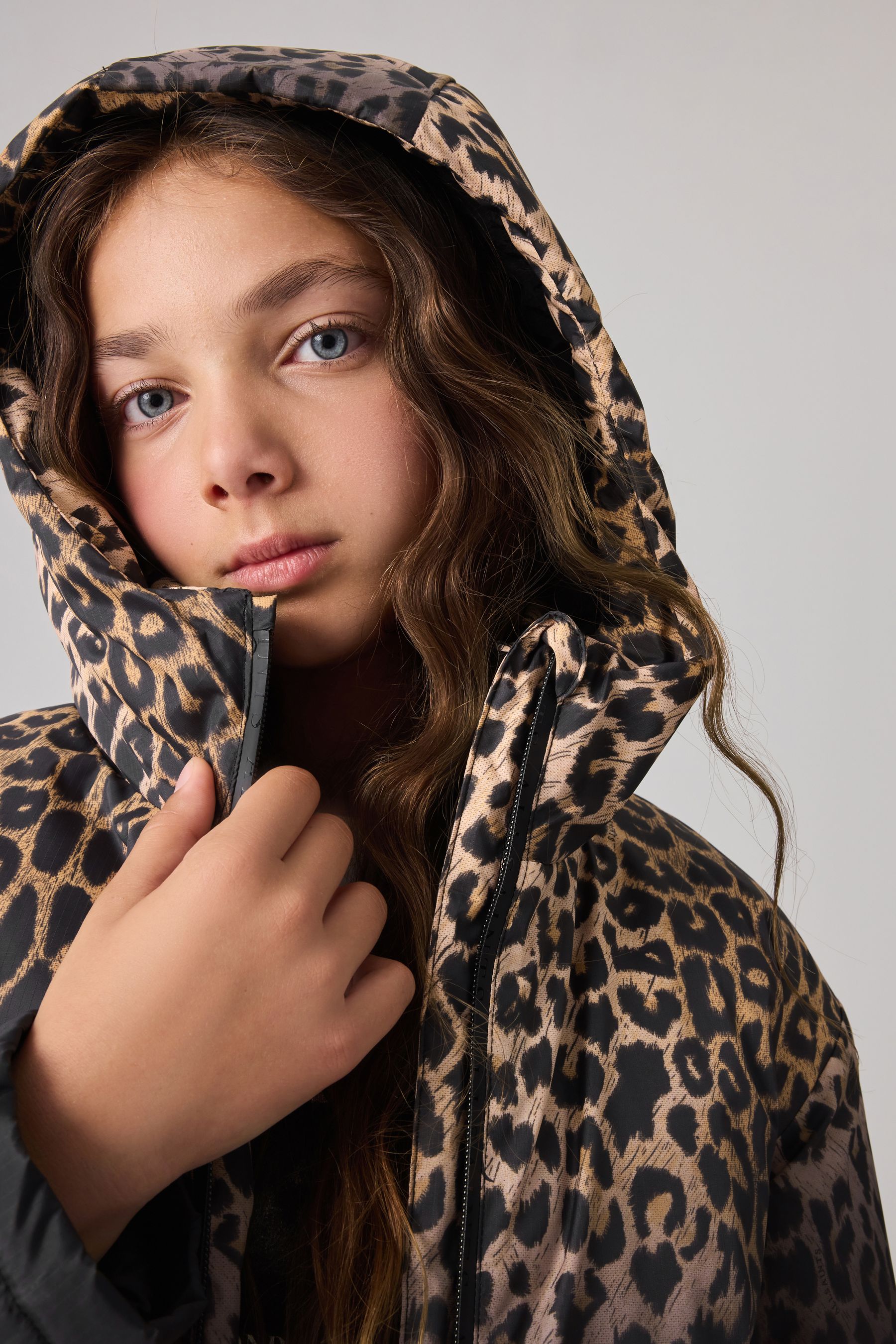 Next girls leopard coat hot sale