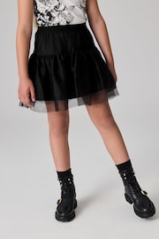 smALLSAINTS Black Tulle Tiered Girls Skirt - Image 1 of 6