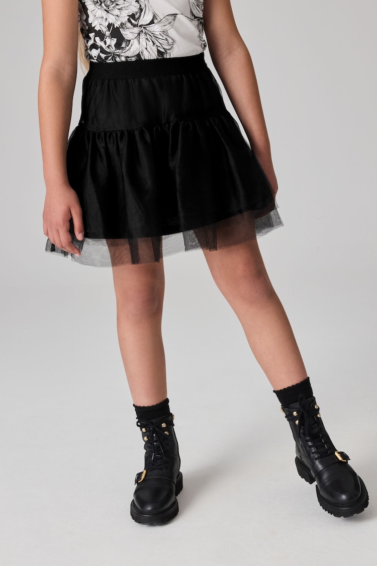 smALLSAINTS Black Tulle Tiered Girls Skirt - Image 1 of 6