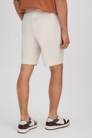 Reiss White Sussex Relaxed Drawstring Shorts - Image 5 of 6