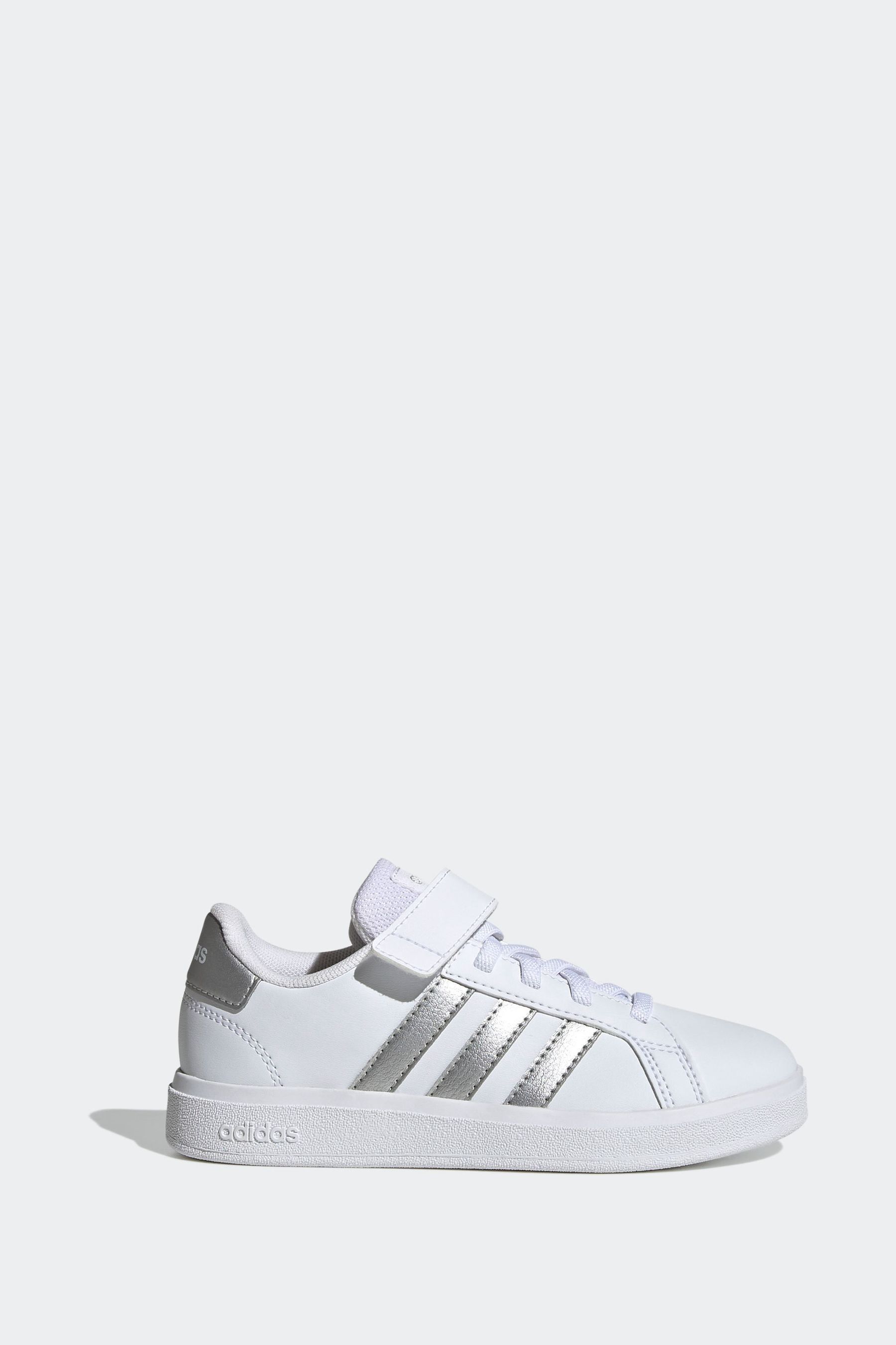 Buy adidas White Grand Court Elastic Lace and Top Strap Trainers from Next USA