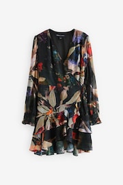 smALLSAINTS Multi Ari Floral Wrap Girls Dress - Image 7 of 9