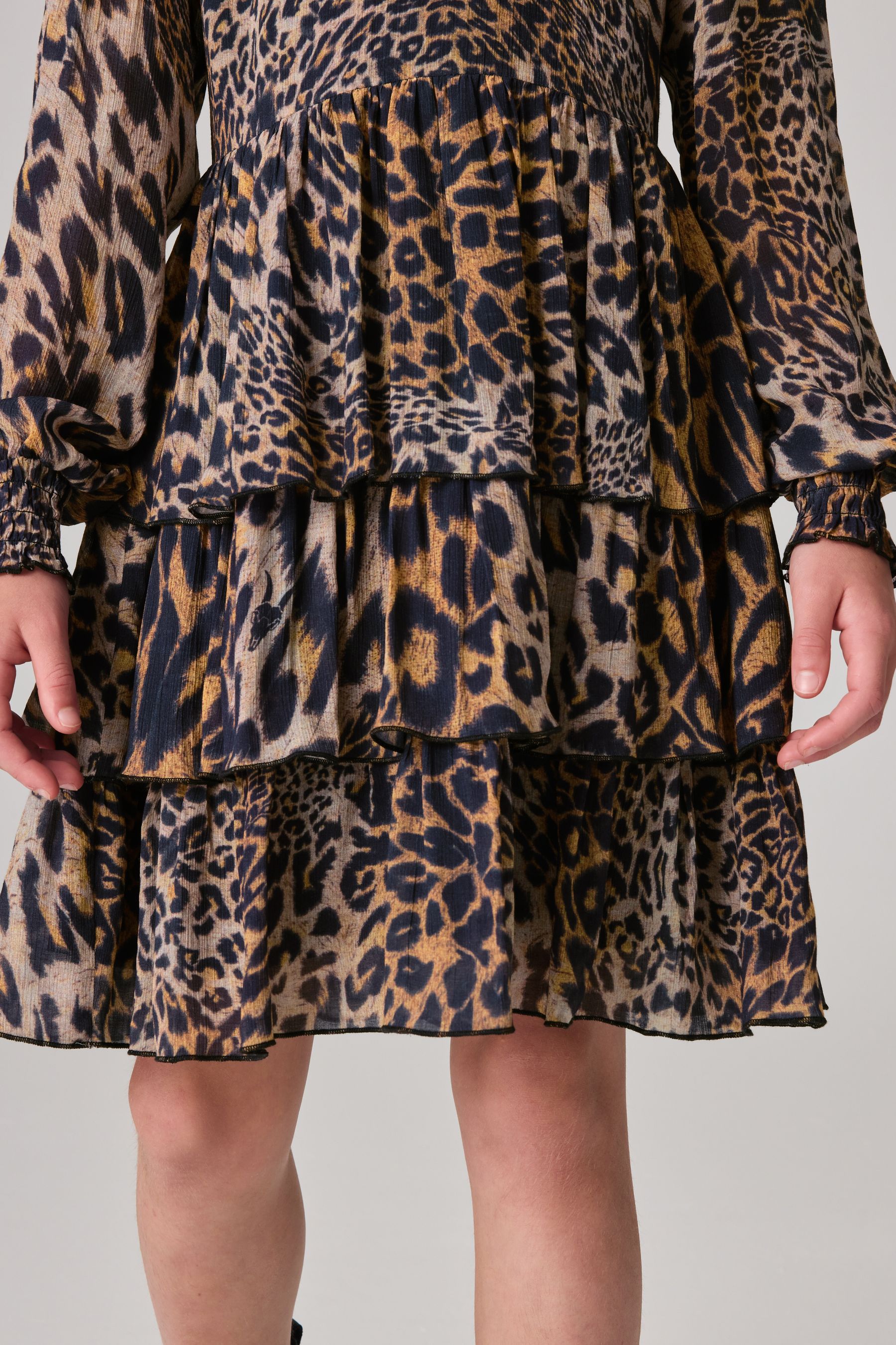 Next leopard print dress girls outlet