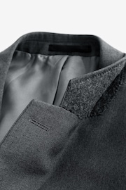 Charcoal Grey Slim Fit Essential Suit Jacket - Image 7 of 10