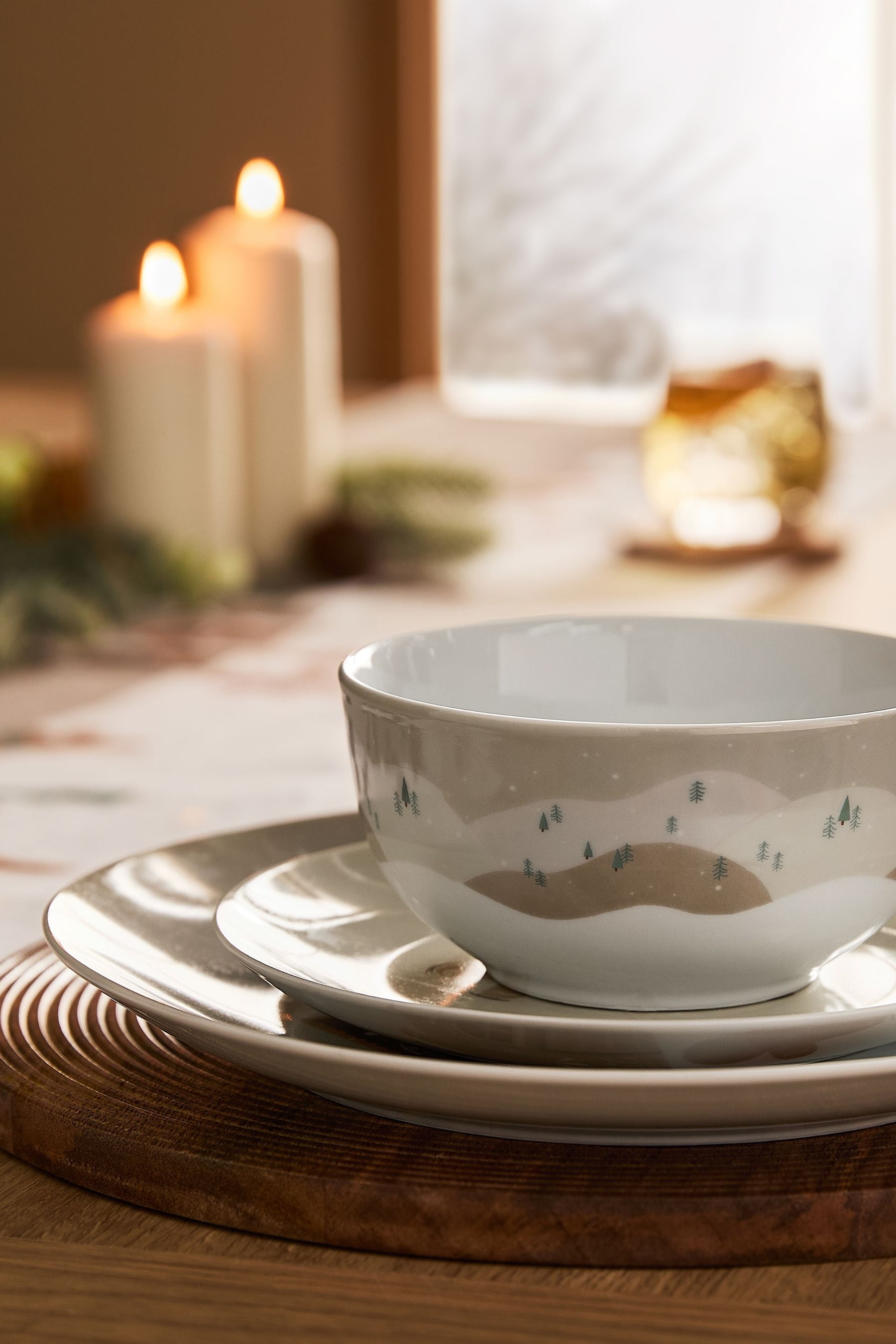 Buy 12 Piece Natural Gingerbread Dinner Set from the Next UK online shop