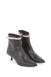 Tommy Hilfiger Leather Pointed Black Boots - Image 2 of 3