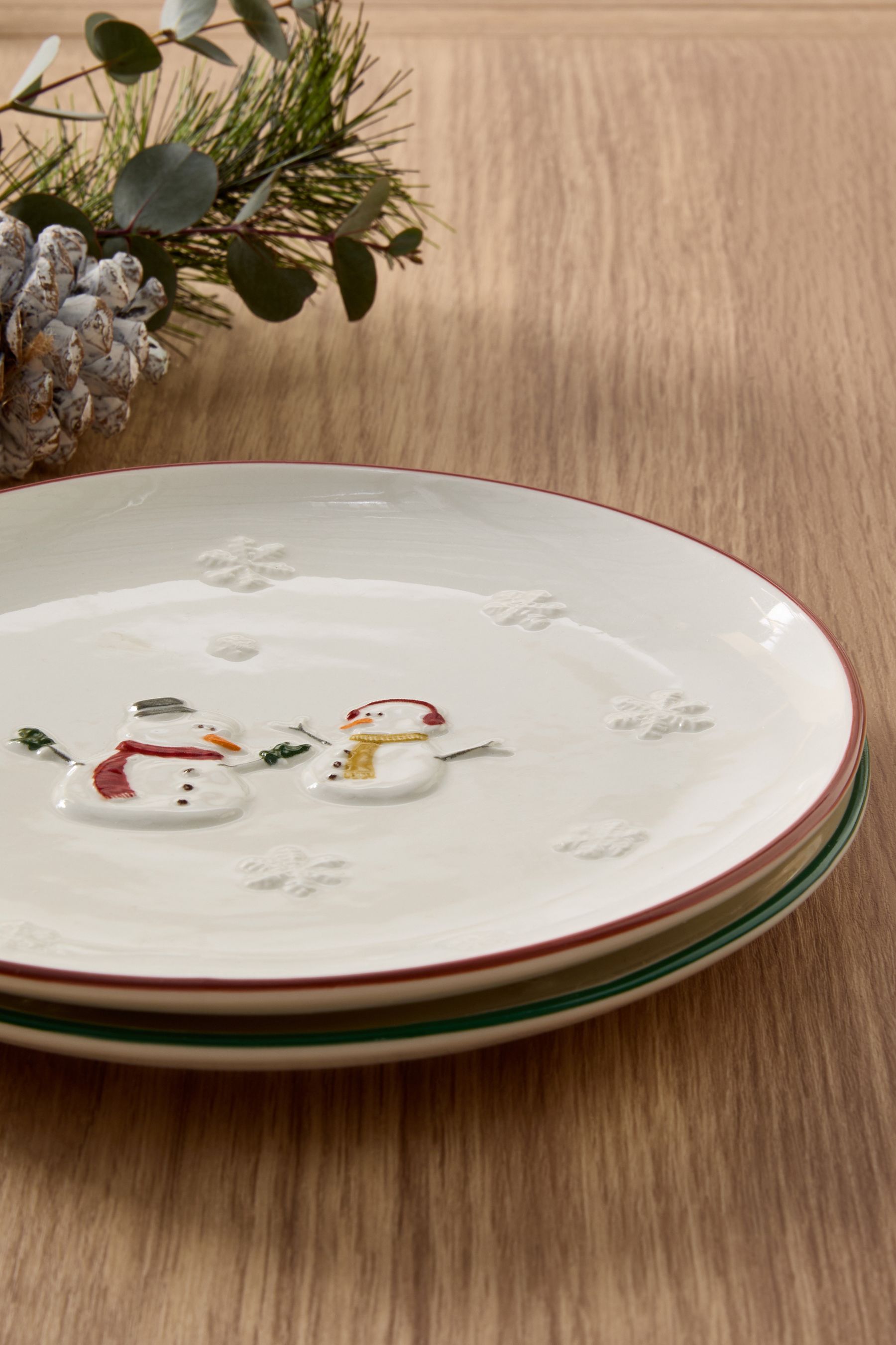 Snowman christmas plates hot sale