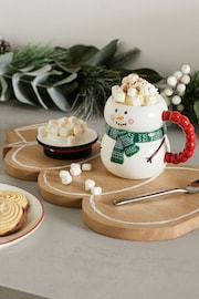 White Christmas Snowman Lidded Mug - Image 1 of 6