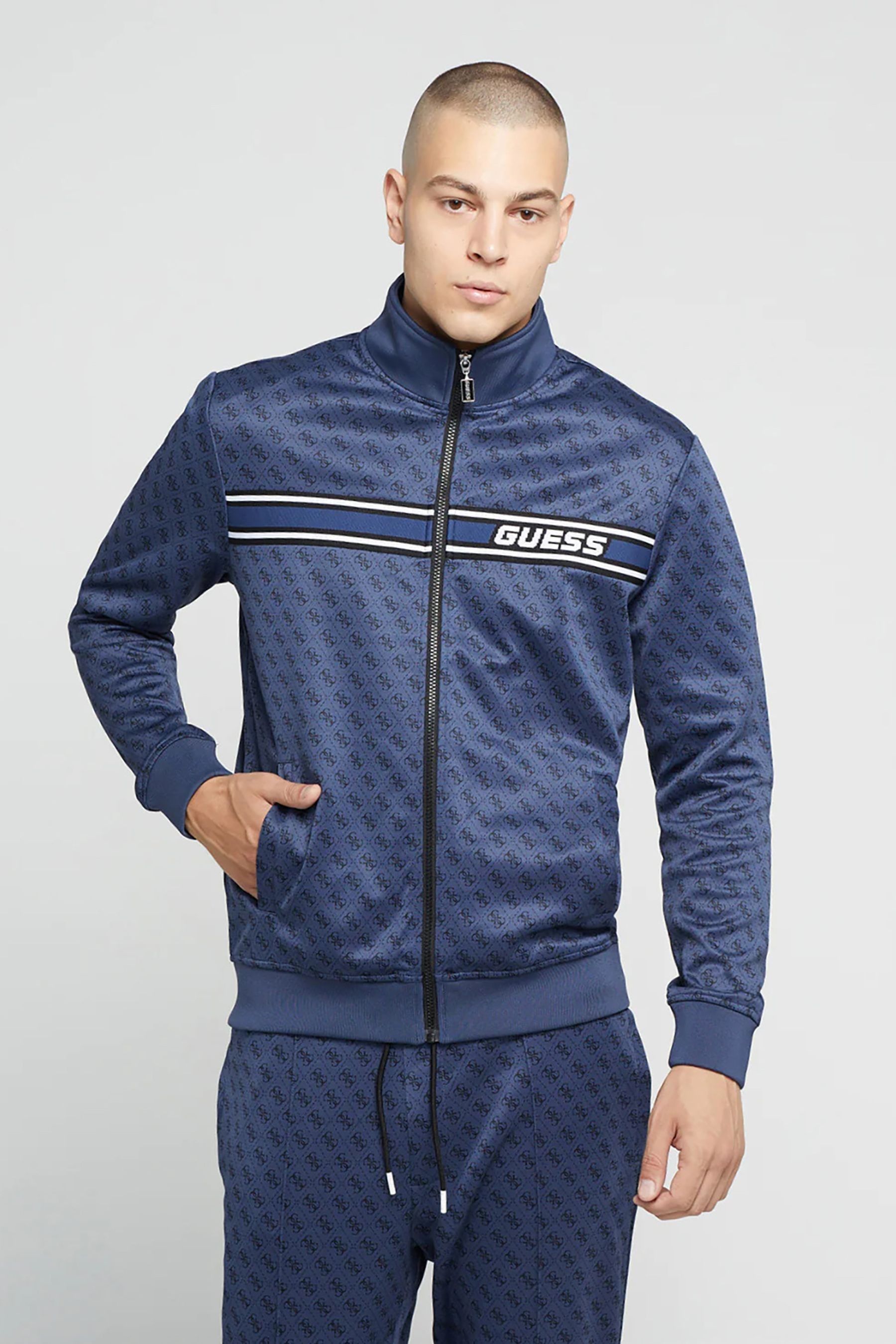 Buy Guess Blue Korbin Track Jacket from the Next UK online shop