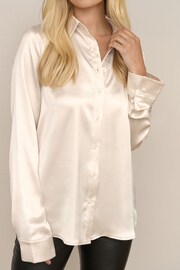 Society 8 Amelia Satin Shirt - Image 4 of 4