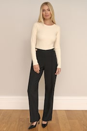 Society 8 Ava Black Button Trousers - Image 3 of 4