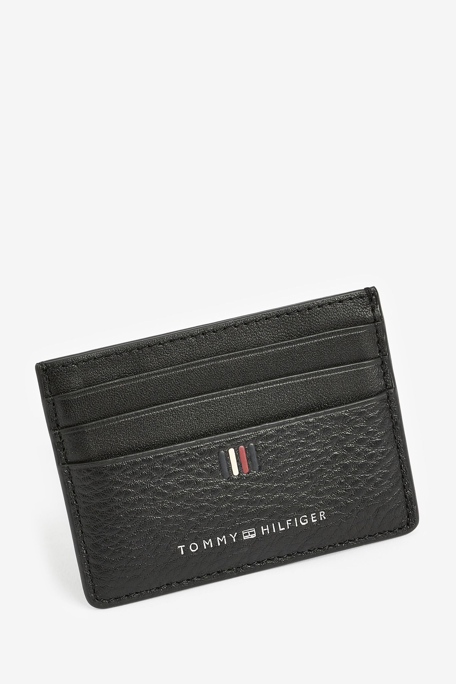 Tommy Hilfiger Black Central Card Holder onesize Mens