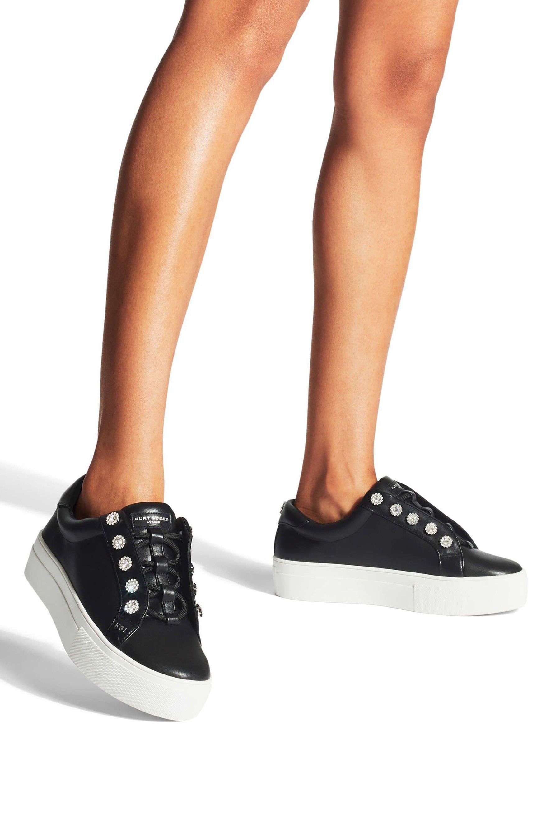 Buy Kurt Geiger London Liviah Black Trainers from the Next UK online shop