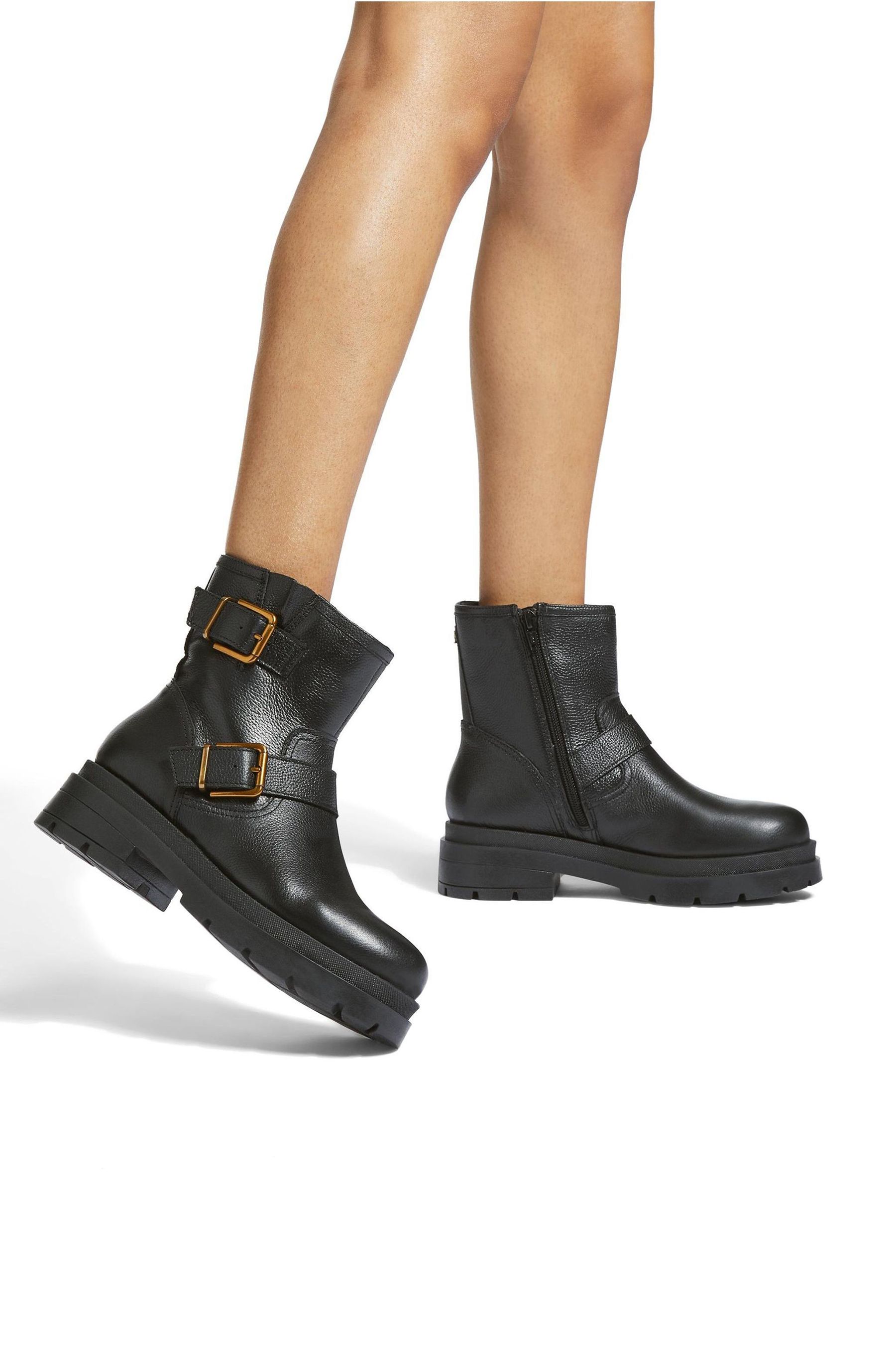 Buy Kurt Geiger London Brixton Biker Black Boots from the Next UK online shop
