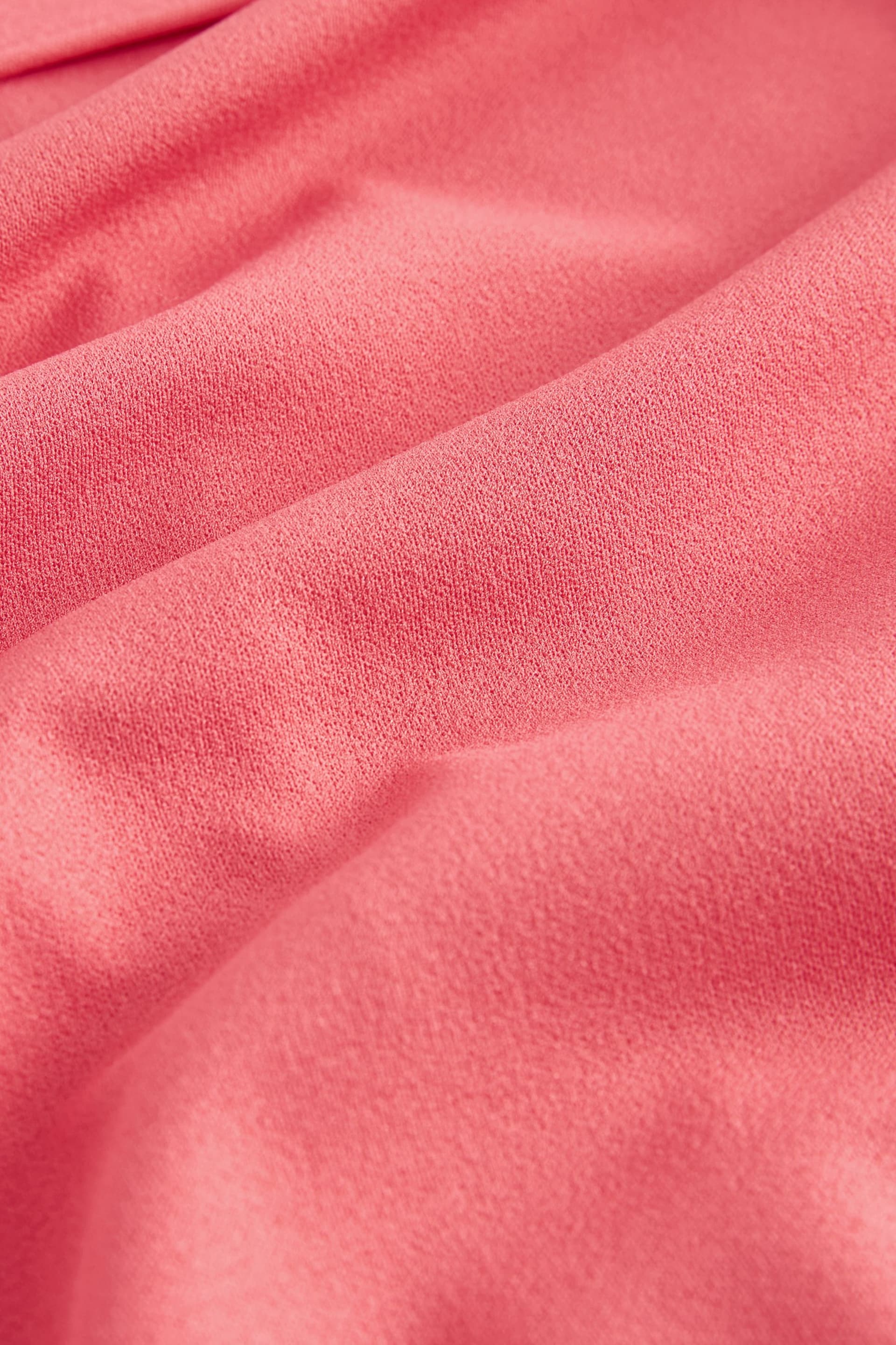 Coral Pink Cape Detail Maxi Dress - Image 5 of 5