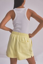 self. Yellow Sweat Shorts - Image 5 of 9