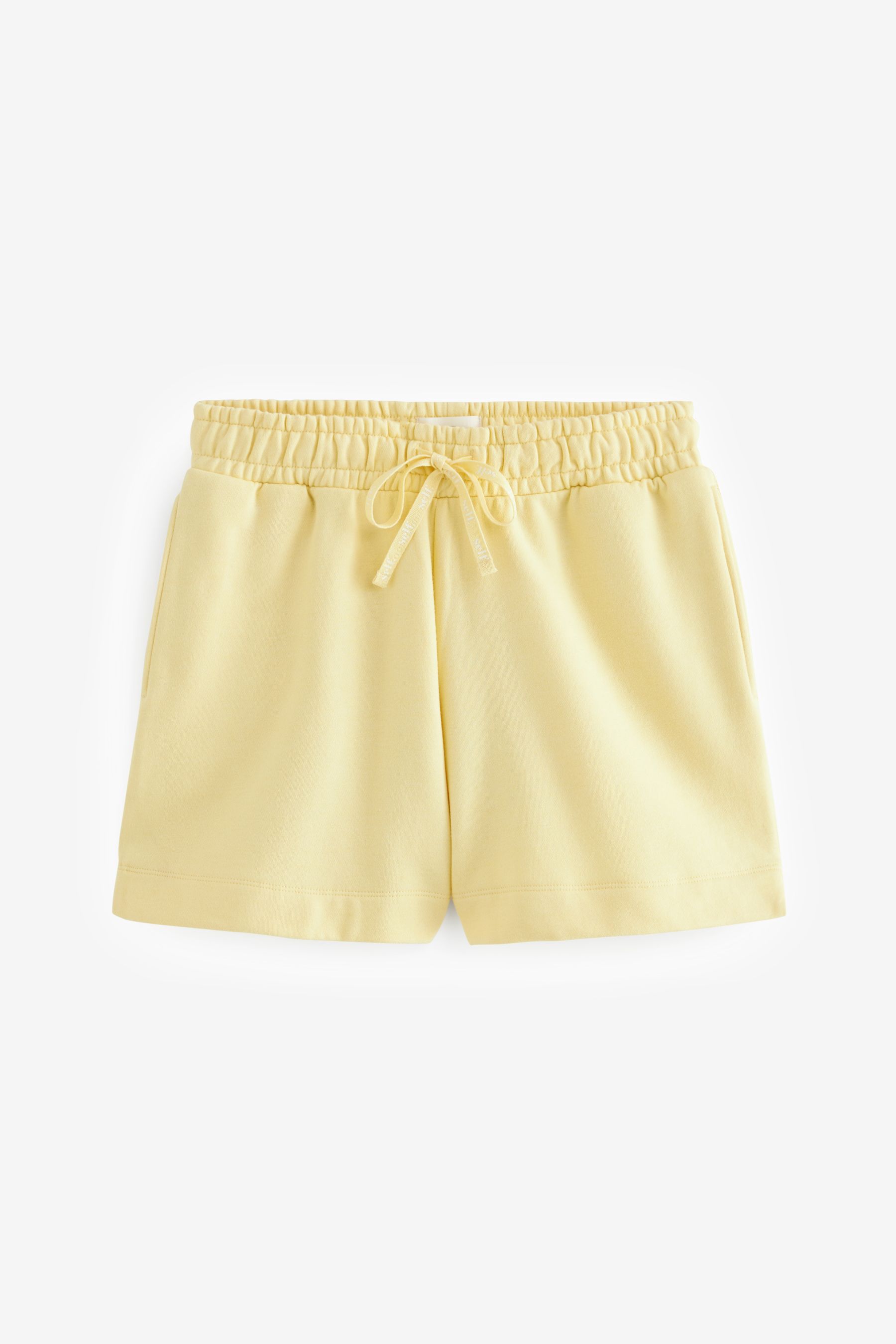 Yellow sweat shorts hot sale