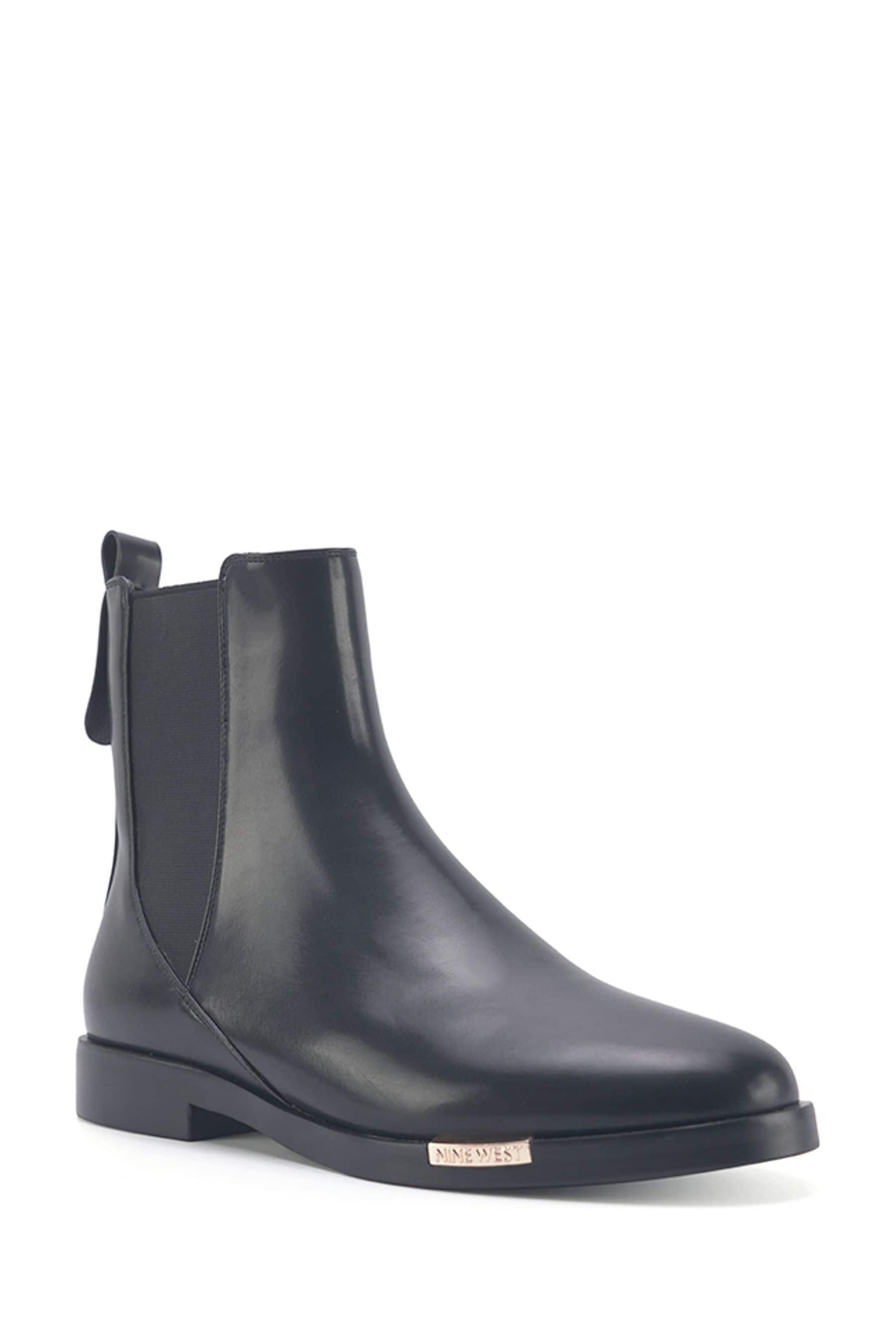 Buy Nine West Womens Sandie Dark Black Flat Chelsea Boots from the Next UK online shop