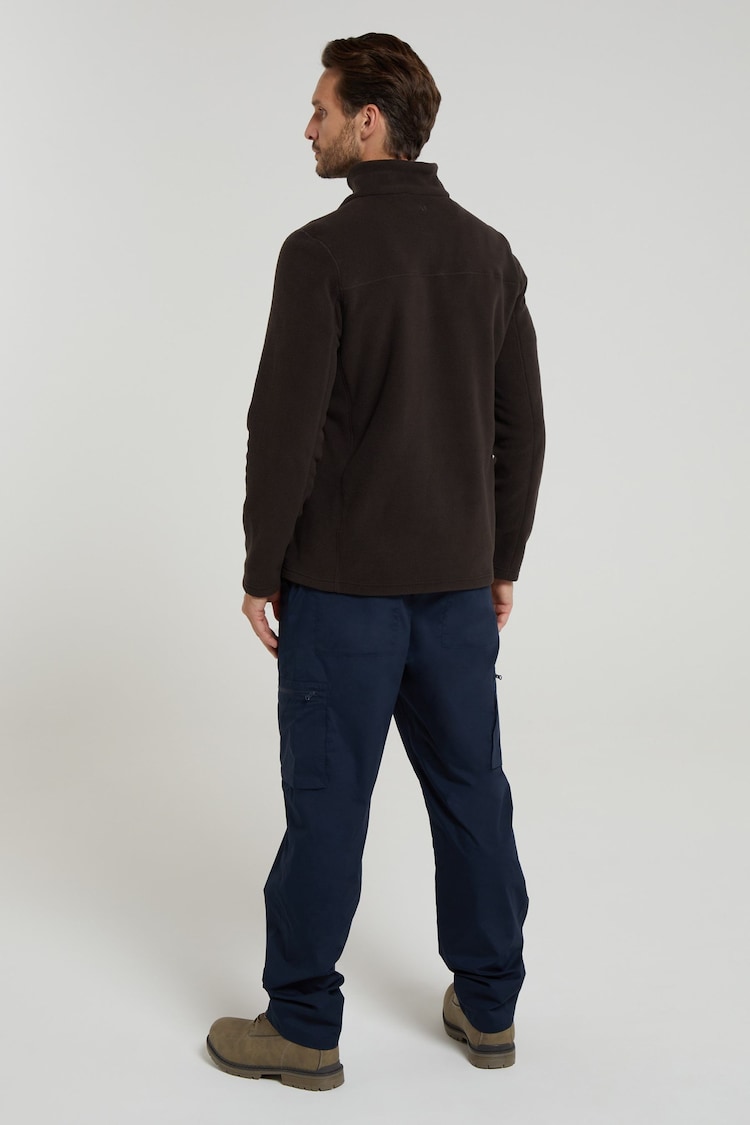 Mountain Warehouse Brown Mens Cedar Half Zip Fleece - Image 2 of 4