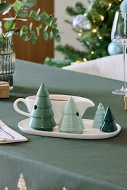 Green Christmas Tree Serveware Centrepiece - Image 2 of 4