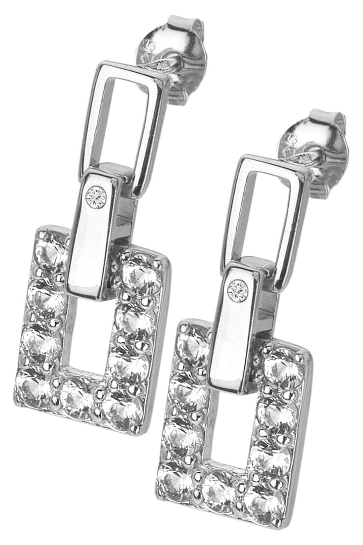 Hot Diamonds Silver Tone Echo Drop Earrings - Image 2 of 3