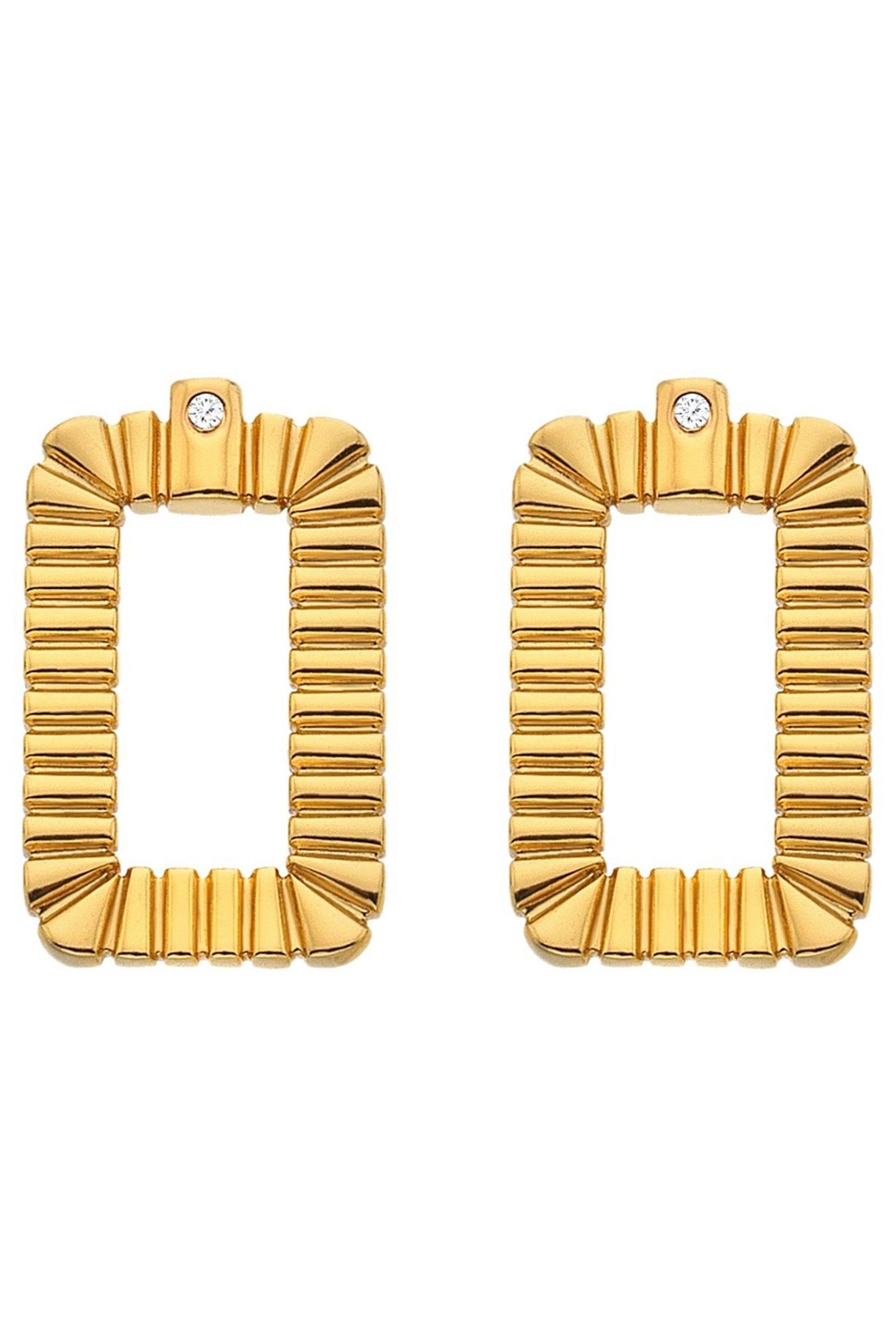 Buy Hot Diamonds HD X JJ Gold Tone Radiant Earrings from Next Canada