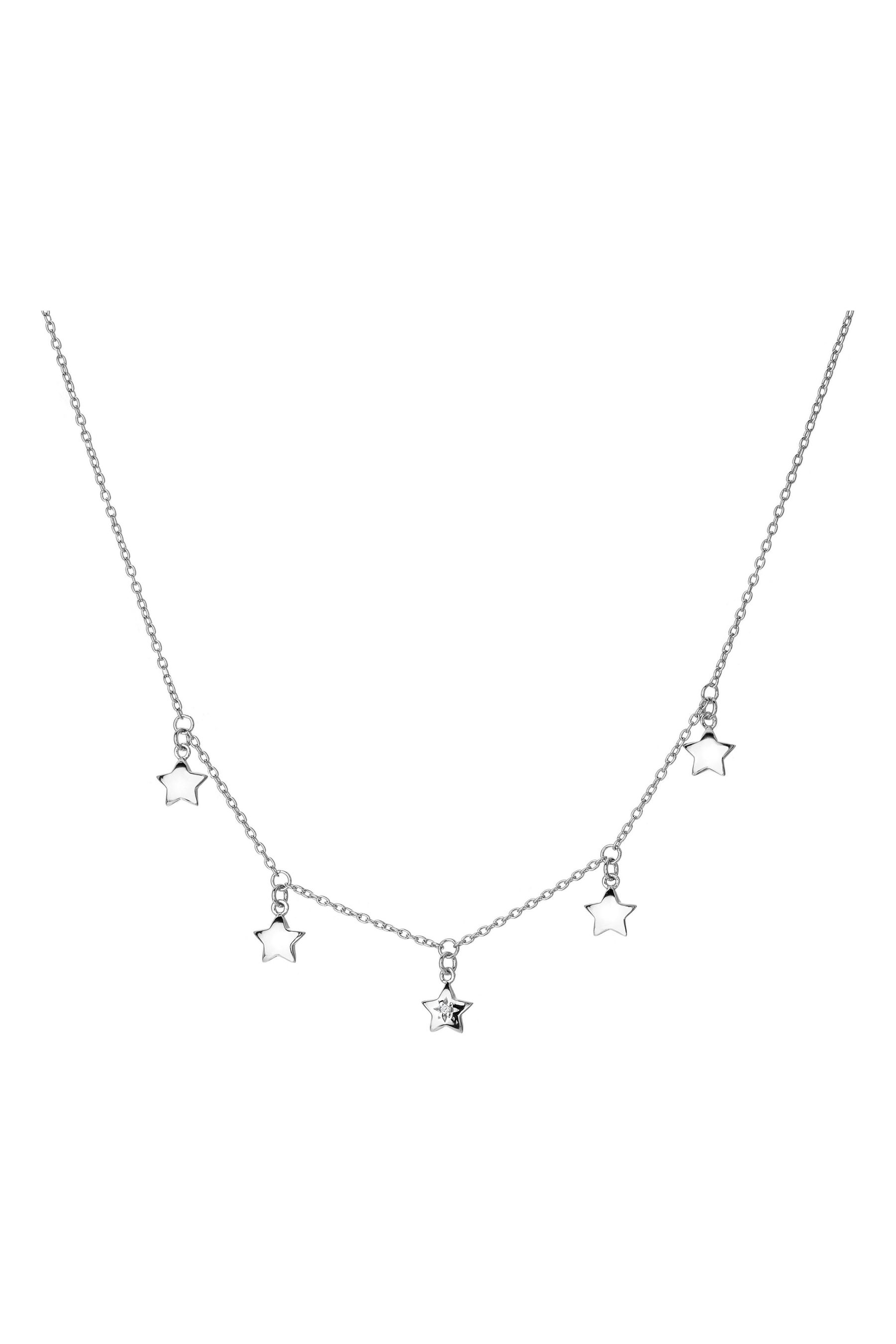 Buy Hot Diamonds Silver Tone Star Necklace from Next Luxembourg