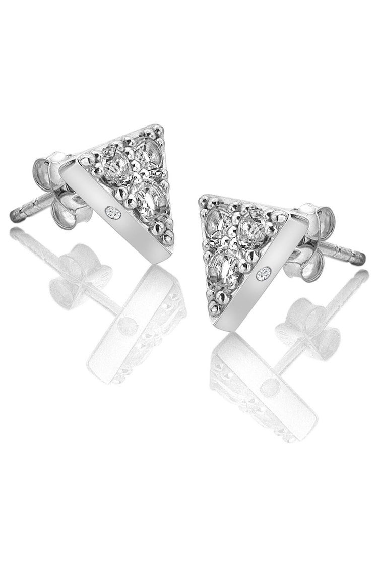 Hot Diamonds Silver Tone Stellar Triangle Earrings - Image 1 of 3