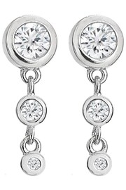 Hot Diamonds Silver Tone Tender Waterfall Earrings - Image 2 of 3