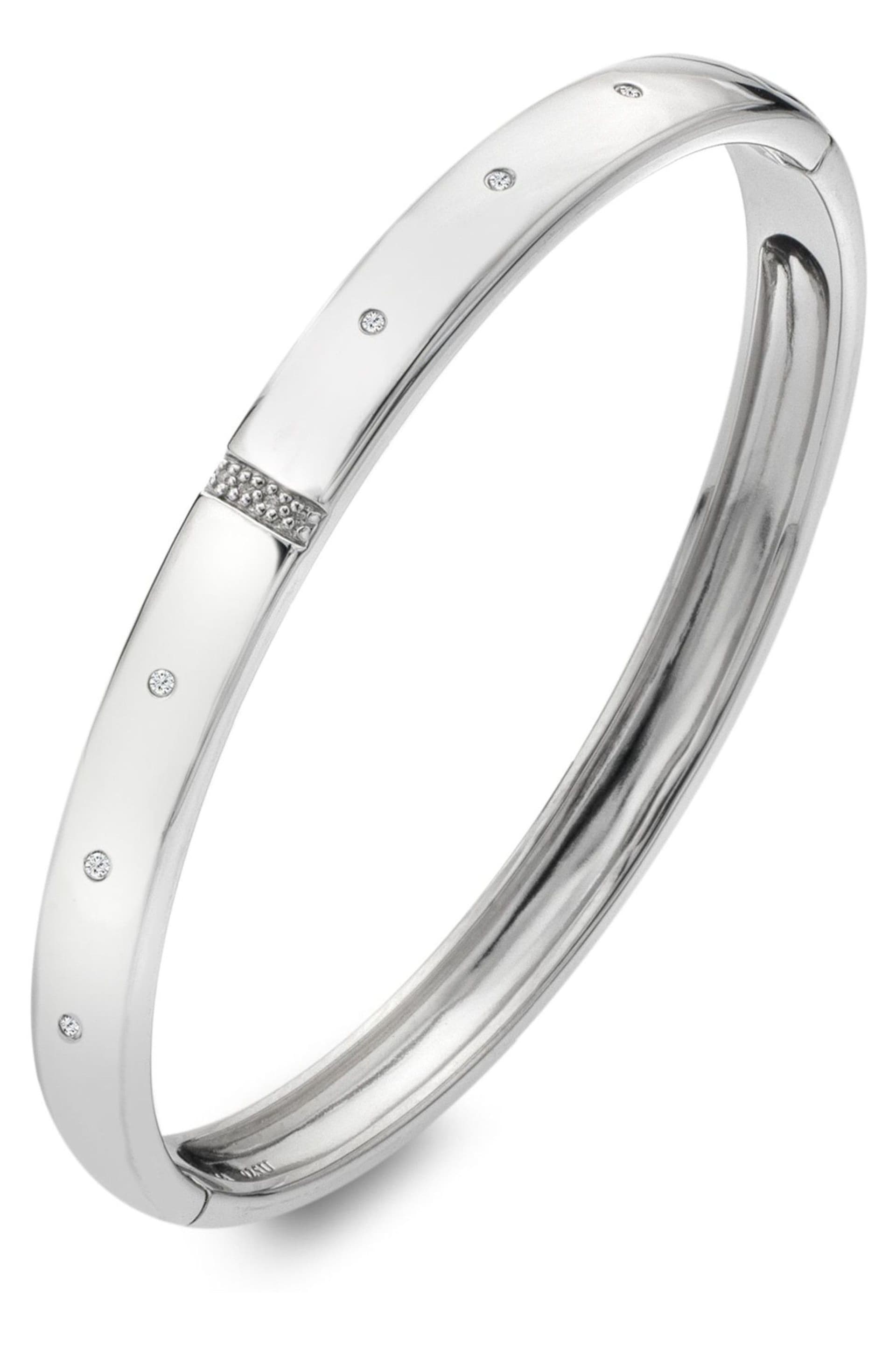 Hot Diamonds Silver Tone Much Loved Bangle - Image 2 of 3