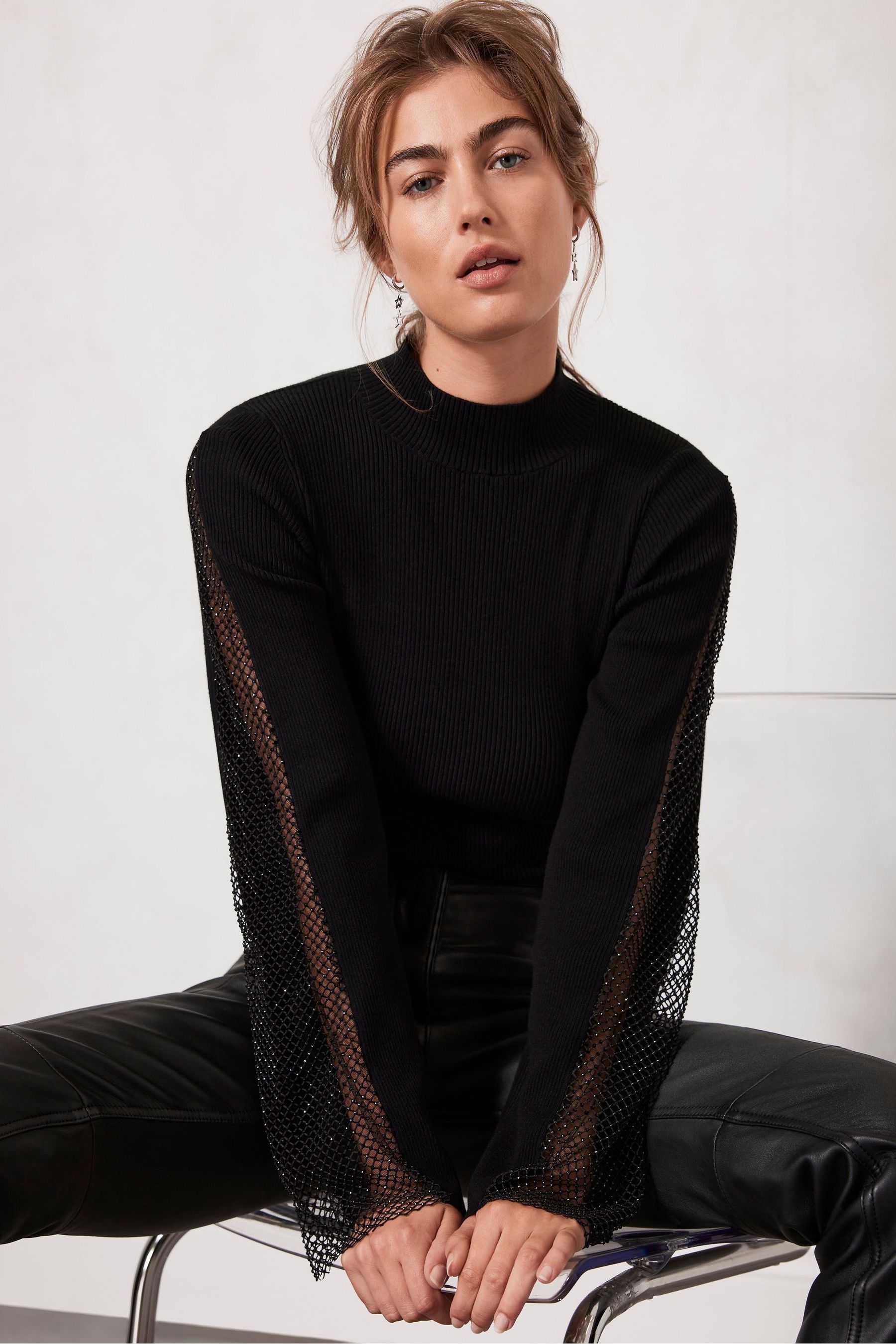 Mint velvet black jumper shop