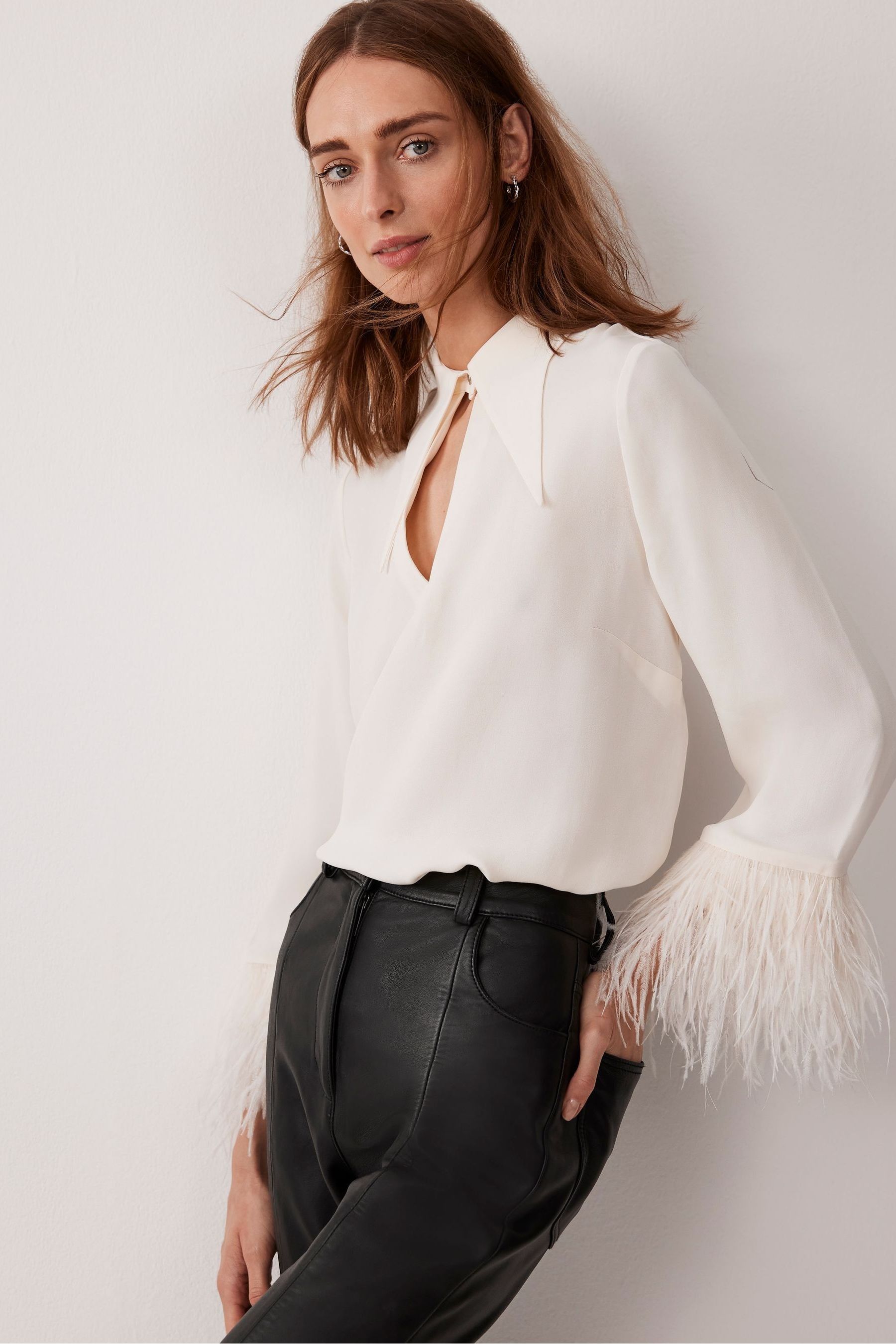 Mint velvet feather cardigan on sale