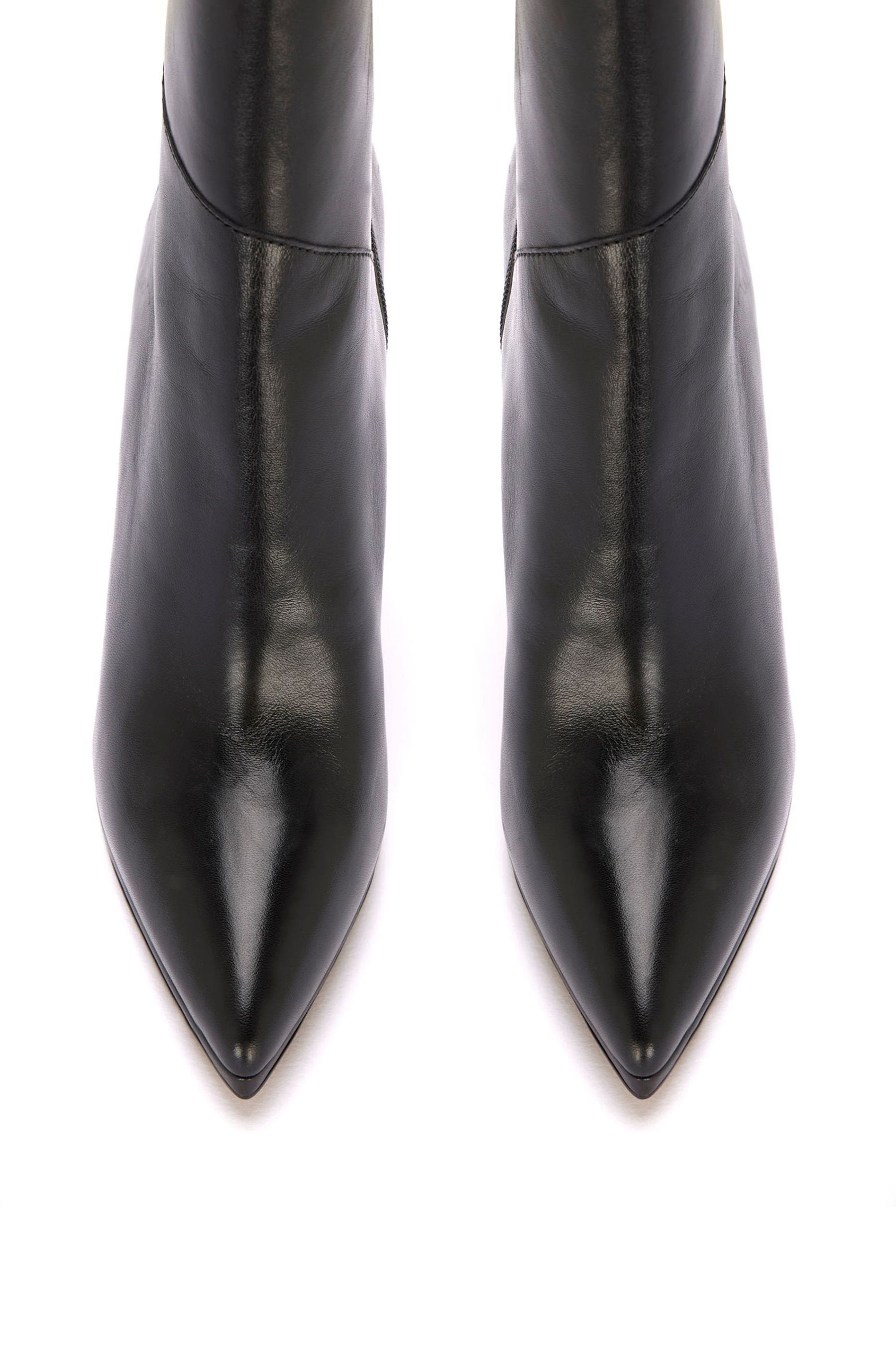 Buy Mint Velvet Black Leather Ankle Boots from Next Luxembourg