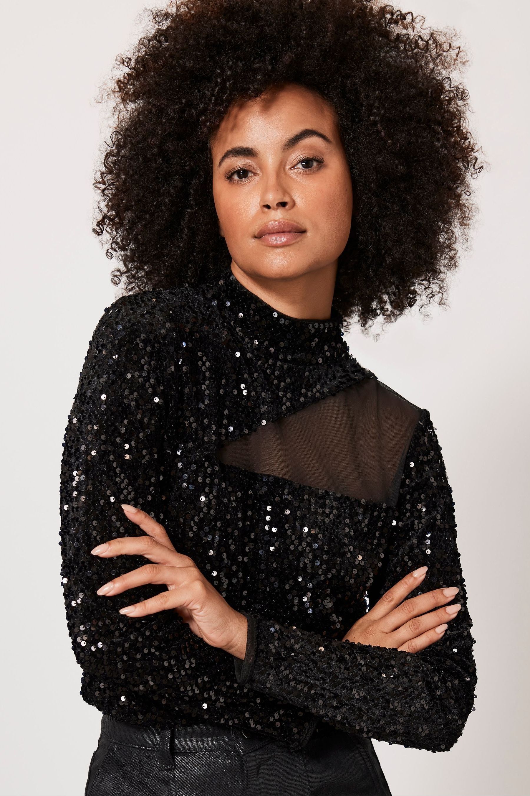 Mint velvet sequin top store