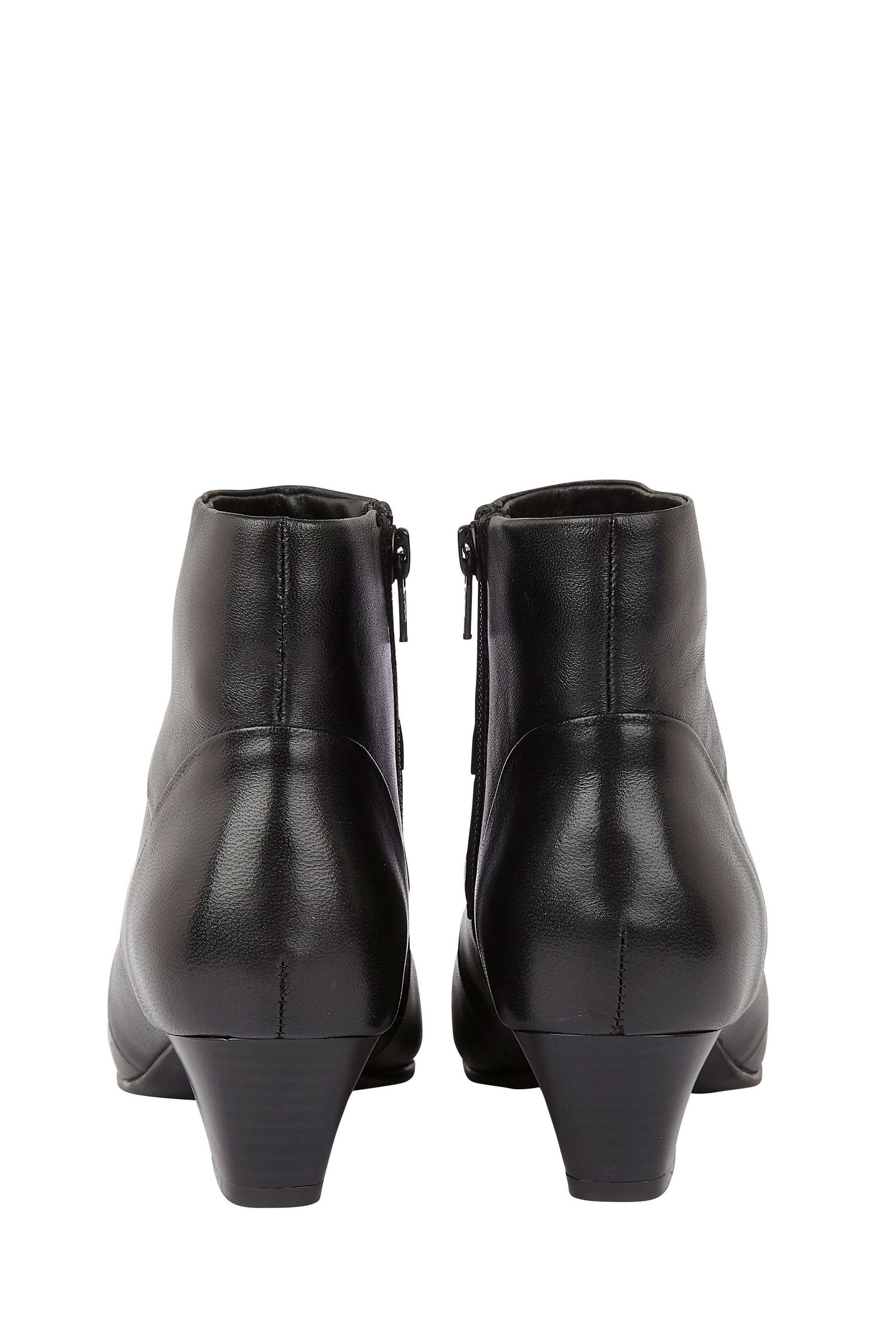 Lotus black leather ankle boots discount