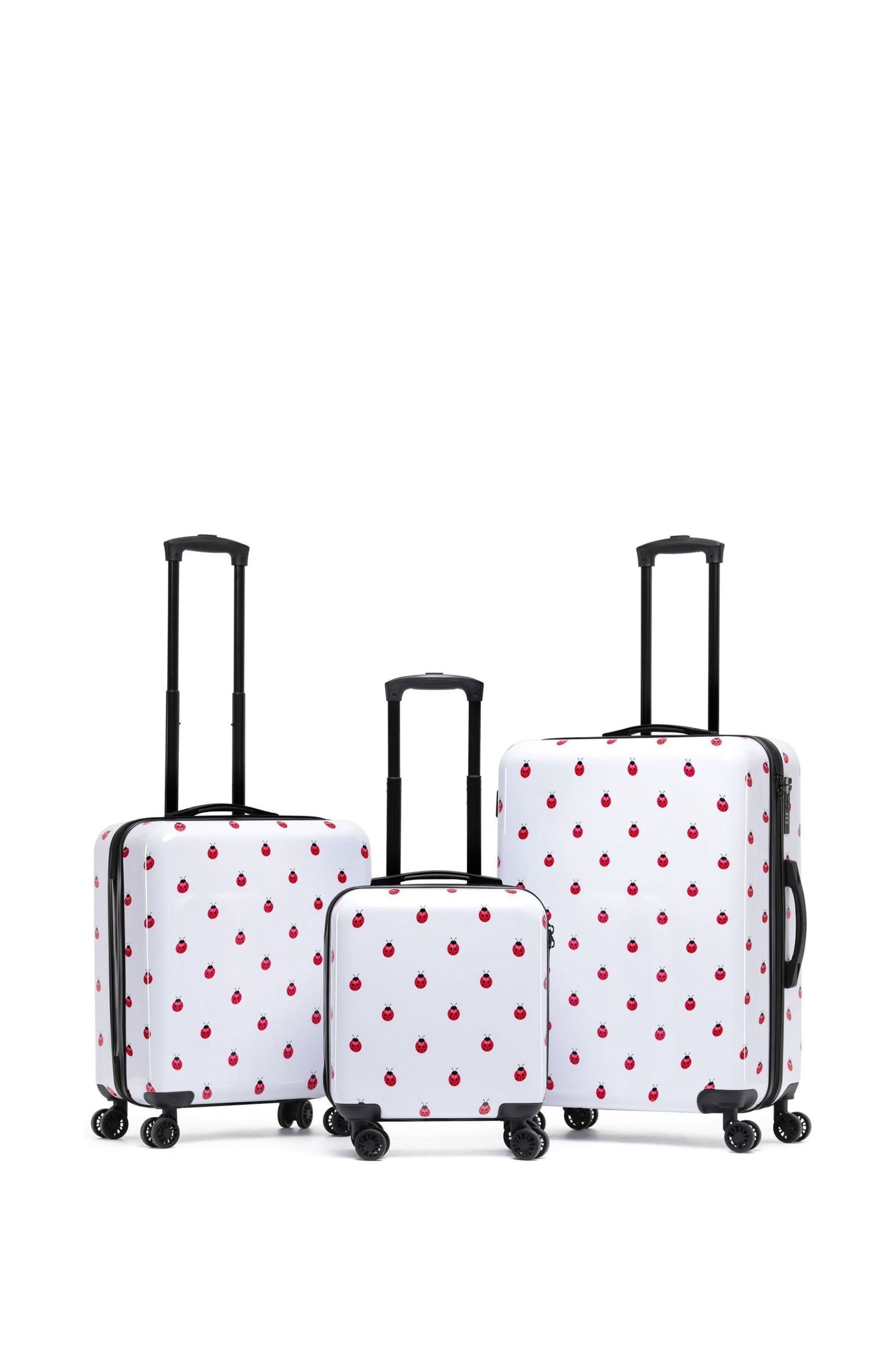 Flight Knight Medium & Small Carry-On For easyJet Hardcase Travel Pink Suitcase Set Of 2 - Image 2 of 9