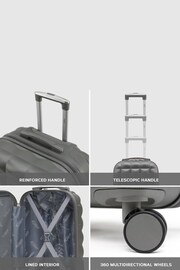 Flight Knight Medium Check-In & Small Carry-On Bubble Hardcase Travel Black Luggage Set of 2 - Image 3 of 5