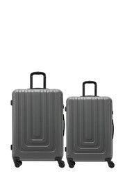 Flight Knight Medium Check-In & Small Carry-On Bubble Hardcase Brown Travel Suitcase Set of 2 - Image 1 of 1