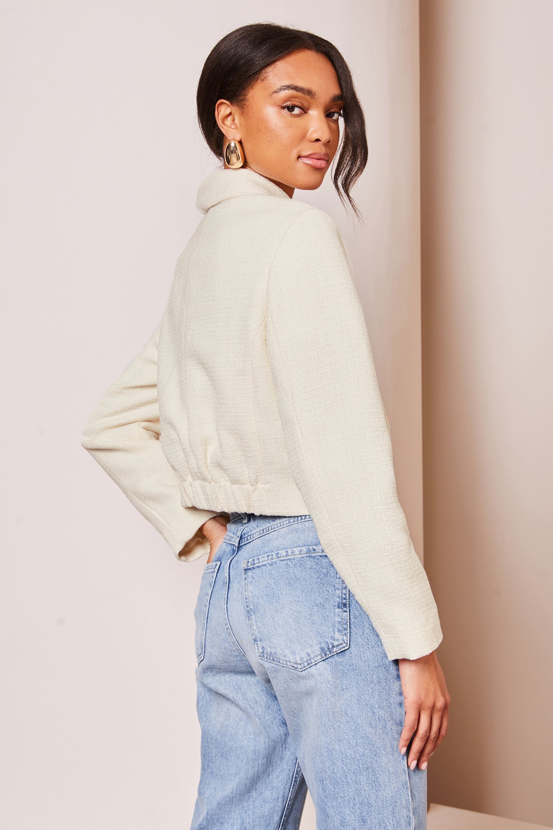 Lipsy boucle jacket top