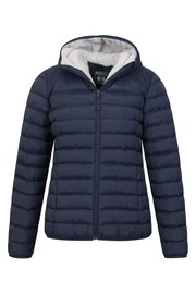 Mountain Warehouse Blue Seasons Womens Water Resistant Faux Fur Lined Padded Jacket - Image 2 of 6